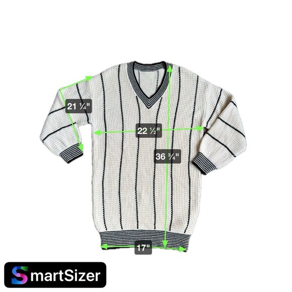 2/$18 SALE! Emery Rose Sweater Dress Womens L Knit V Neck Varsity Preppy White - Picture 9 of 10